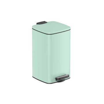 Trash can 8L., mint color