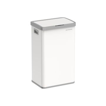 Trash can 41x29.5x67cm., gray/white