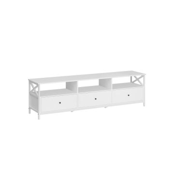 Szafka RTV 40x178x50cm, biało-czarna