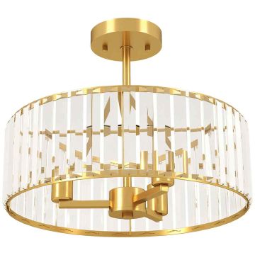 Lampa sufitowa Silent, 3 × E14, złota, Ø39 × 32 cm