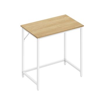 Desk 50x80x76cm., light brown/white