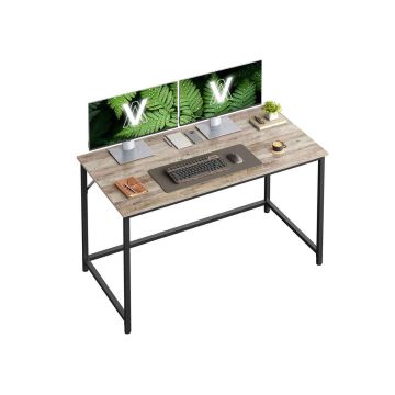 Desk 120x60x76cm., black/light brown