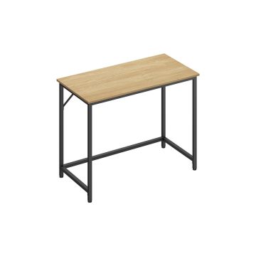 Desk 50x100x76cm., light brown/black
