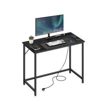 Desk with LED lighting 50x100x76cm., black