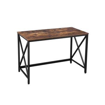 Desk with metal frame