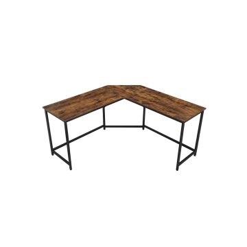 L-shaped computer desk