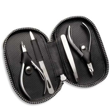 Manicure and pedicure tool set NGHIA EXPORT MD-33, 4 pieces