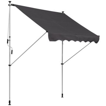 Markiza Outsunny 200x150x280cm, ciemnoszara