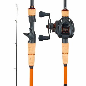 Bait rod and reel set VEVOR V1-702B-MHF-L, left, 2-piece, 213 × 130 × 100 cm