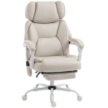 Massage office chair, 6 vibration points, 70 × 114.5–122.5 × 75.5 cm