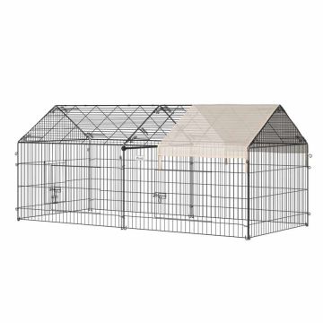 PawHut small animal enclosure 220x103x103cm., black