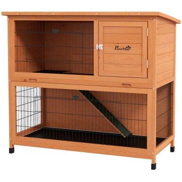 Small animal cage PawHut 123x63x112cm., brown/black