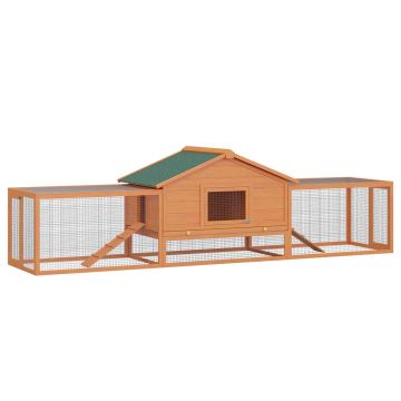 Small animal cage PawHut 309x79x86cm., brown/green