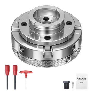 Uchwyt tokarski do drewna VEVOR CK4-4S-SS, 4 szczęki, 100 × 100 × 72 mm