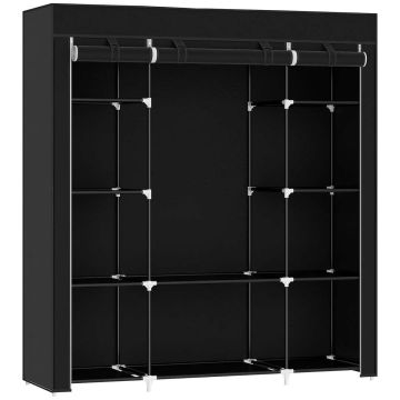 Szafa materiałowa Homcom 150x43x162,5cm., czarna