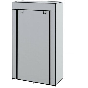 Szafa materiałowa Homcom 83x42,5x162,5cm., szaro-czarna