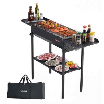 Charcoal barbecue VEVOR VA-C300, foldable, 120 × 305 × 750 mm