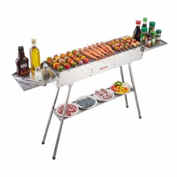 Charcoal barbecue VEVOR VA-C250, Foldable, 1270 × 230 × 770 mm