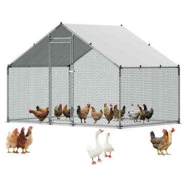 Kurnik metalowy VEVOR JD322, 1 drzwi, 3 × 2 × 2 m