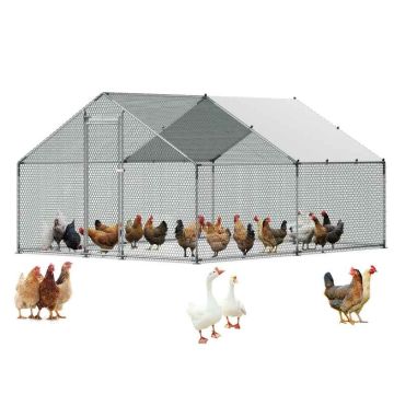 Kurnik metalowy VEVOR JD342, 1 drzwi, 3 × 4 × 2 m