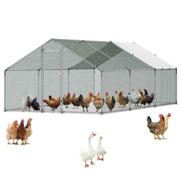 Metalowy kurnik VEVOR JD362, 3 × 6 × 2 m