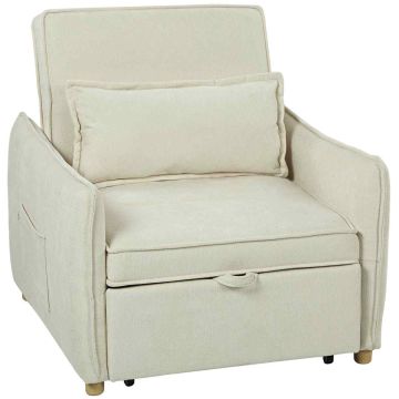 Fotel do spania 3 w 1, 88 × 84 × 87 cm