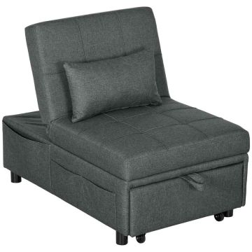 Fotel do spania, 4 zastosowania, 65,5 × 104 × 81 cm