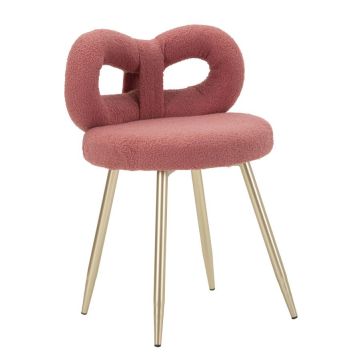 Mini chair ILARY, Pink/gold