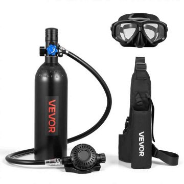 Mini butla nurkowa VEVOR S400PLUS-1, 1 l, Ø89 × 285 mm