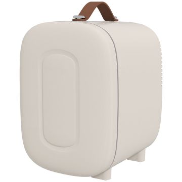 Mini refrigerator for cosmetics Homcom 20.3x26.3x28cm., cream color