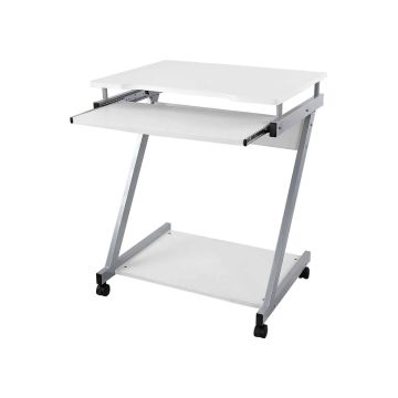 Mobile table Z-shaped LCD811W, white