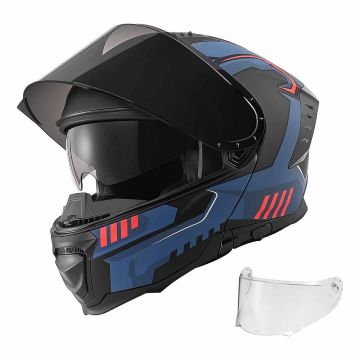 Modular motorcycle helmet VEVOR V-80, flip-up face shield