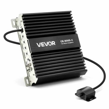Wzmacniacz samochodowy monoblok VEVOR CB-800D-C, 800 W, 1 kanał, 1/2/4 Ω, 213 × 225,5 × 59 mm