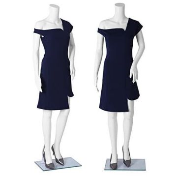 Female mannequin without head, white