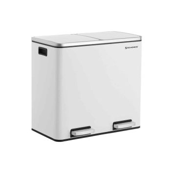 Trash can with 2 compartments
