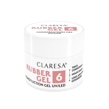 Żel do paznokci Claresa Rubber Gel, 12 g, Różowy