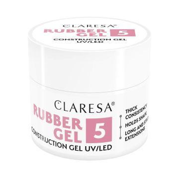 Nail gel Claresa Rubber Gel, 45 g, shade 5