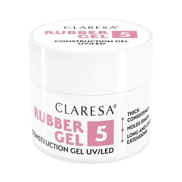 Nail gel Claresa Rubber Gel, 90 g, shade 5