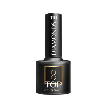 Nail top coat OCHO NAILS DIAMONDS TOP NO WIPE