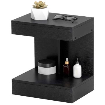 Stolik nocny Homcom 40x30x46cm., czarny