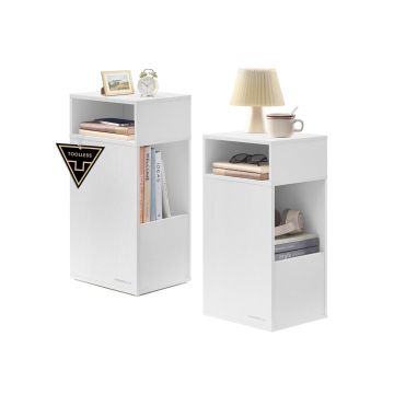 Stolik nocny SONGMICS HOME, 2 otwarte półki i 1 szuflada, 25 × 59,4 × 30 cm