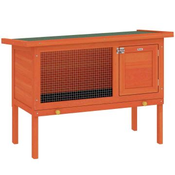 Rodent cage, Raised, with lockable door, Orange, 90 × 65 × 45 cm