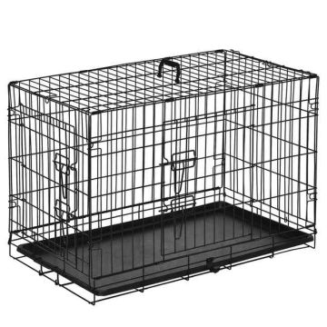 Dog cage PawHut 76x46x52cm., black