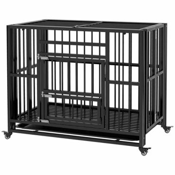 Dog cage PawHut 94x58x78cm., black