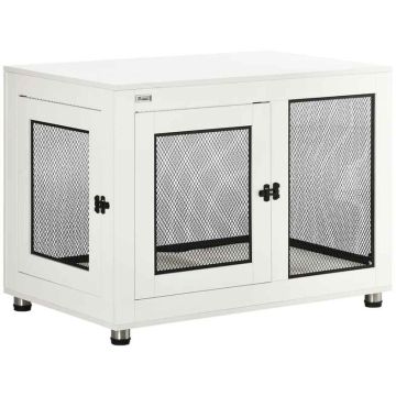 Dog cage PawHut 94x60x71.5cm., white/black