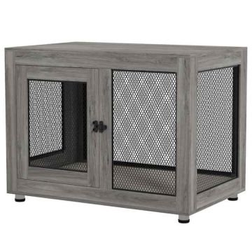 Dog cage PawHut 94x60x71.5cm., gray/black