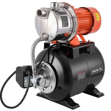 Pompa do studni płytkiej VEVOR ZXGPT1300INOX, ze zbiornikiem ciśnieniowym 19 l