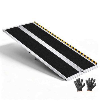 Podjazd dla wózków inwalidzkich VEVOR HXZDPD72, składany, 183 × 74,5 × 8,5 cm