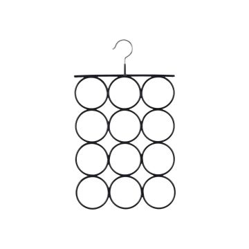Hanger for scarves and shawls, black