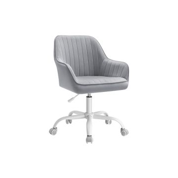 Office chair 62x62x93.5cm., gray/white